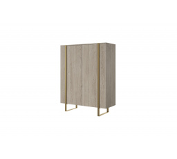 Komoda Verica, biskvitový dub / zlatá