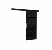 Posuvné dveře na stěnu MILOU 96 Black+Black Lacobel