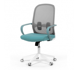 Kancelářská židle, houpací mechanismus, modrá látka, KA-S425 BLUE
