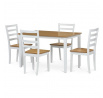 Jídelní set s 4 židlemi, 120x75x75cm, masiv, přírodní, VESPA OAK