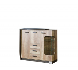 Systém "ROMERO" R7 (Komoda 3D 3S) - Strana: L; Barva: arusha