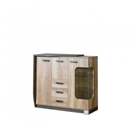 Systém "ROMERO" R7 (Komoda 3D 3S) - Strana: L; Barva: arusha Systém "ROMERO" R7 (Komoda 3D 3S) - Strana: L; Barva: arusha