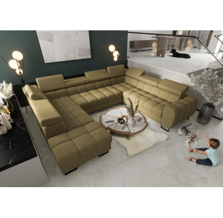 Rohová sedací souprava ASPEN MAX I 265x350x225 cm - pravá, olivová Rohová sedací souprava ASPEN MAX I 265x350x225 cm - pravá, olivová