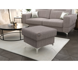 Taburet s úložným prostorem MALIBU 55x55  cm - šedá