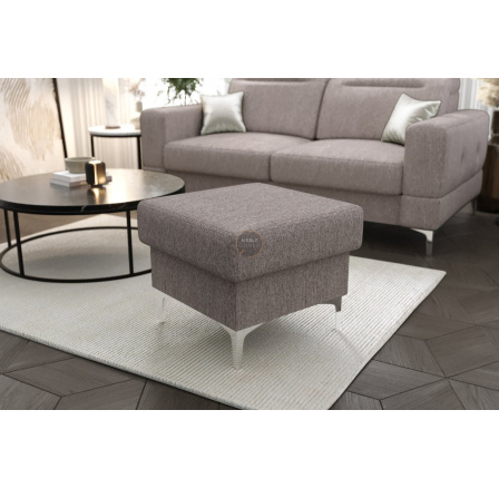 Taburet s úložným prostorem MALIBU 55x55 cm - šedá Taburet s úložným prostorem MALIBU 55x55 cm - šedá