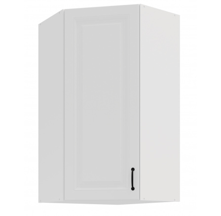 Horní rohová skřínka STILO - 60x60 GN-108 1F (45­°), Bílá/Bílá