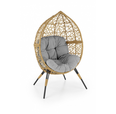 Zahradní křeslo OSKAR, přírodní / světlý jasan Zahradní křeslo OSKAR, přírodní / světlý jasan