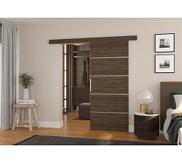 Posuvné nástěnné dveře TONY 96 Choco