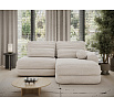 Ripeli Corner Sofa Bed with Storage, White Velvet, Right-Hand Facing Modullo 01 180x128 Right 1