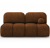 Nuwia sofa with sleeping function and storage box, brick red plush upholstery Avexin 30 145x200 1