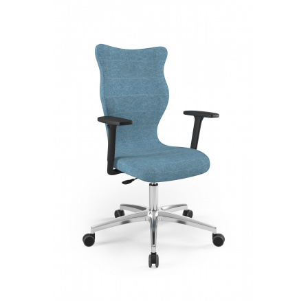 Křeslo kancelářské otočné  PERTO PLUS , Leštěný hliník Castel 06 velikost 7