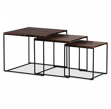 Konferenční stolek 60x60x51cm, mdf, ořech, AF-3008 WAL