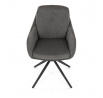 Jídelní židle, šedá, látka, DCH-P3174 GREY2