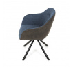 Jídelní židle, modrá, látka, DCH-Y1143 BLUE2