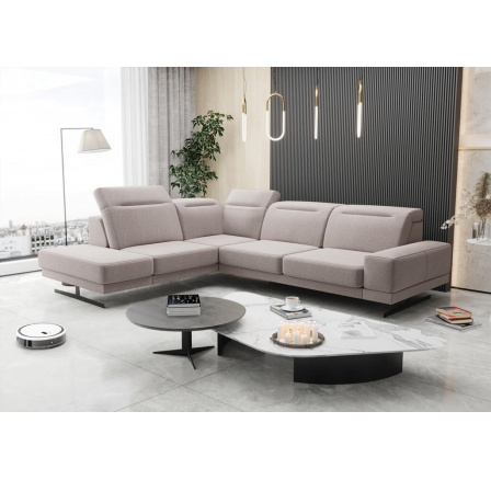 Rohová sedací souprava FIORE 265x220 cm - béžová, levá Rohová sedací souprava FIORE 265x220 cm - béžová, levá