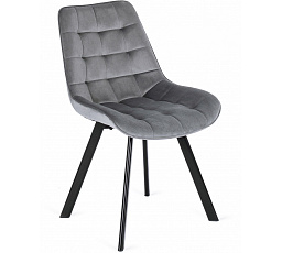 Židle RICK Šedá Sametová
