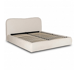 Postel 160x200 BRISTOL s Úložným Prostorem Krémové Boucle