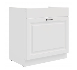 Dolní skřínka STILO - 80 ZL 1S BB, Bílá/Bílá