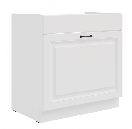 Dolní skřínka STILO - 80 ZL 1S BB, Bílá/Bílá