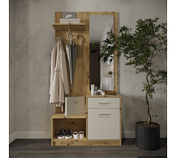 Předsíňová stěna PERGO, Dub artisan / Kašmír