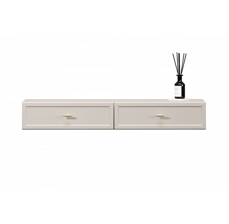 LORINI TOALETKA 100 2SZ - kašmír / zlatý T-bar / závěsná LORINI TOALETKA 100 2SZ - kašmír / zlatý T-bar / závěsná