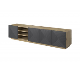 TV skříňka Asha 200, Dub artisan / rivier stone matt