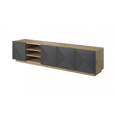 TV skříňka Asha 200, Dub artisan / rivier stone matt