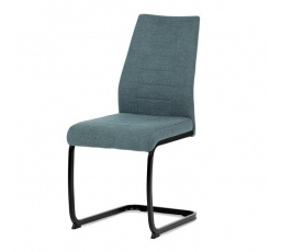 Jídelní židle, zelená, hladká látka, DCL-438 GRN2