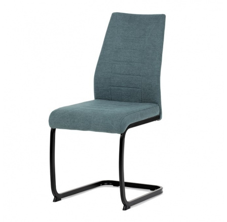 Jídelní židle, zelená, hladká látka, DCL-438 GRN2