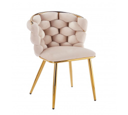 Židle velvet béžová K47-FXJG G