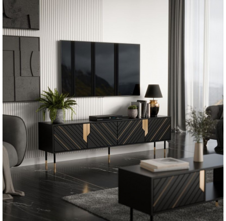 MOUNTAIN skříňka RTV 200(4D) černá (1 ks)=1 str. )