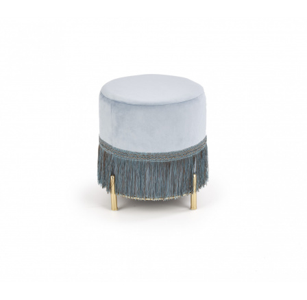 Taburet COSBY, světle modrá/zlatá Taburet COSBY, světle modrá/zlatá