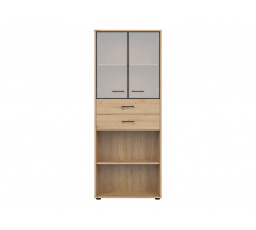 SPACE OFFICE REG2W2S/200 dub artisan/černý mat