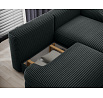 Ripeli Corner Sofa Bed with Storage, Dark Green Velvet, Right-Hand Facing Modullo 35 180x128 Right 1