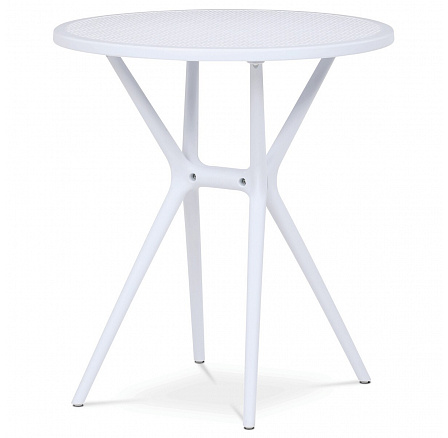 Zahradní stůl plast, bílá, DT-X7007 WT