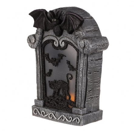 Náhrobek z magnesia - Halloween, LED osvětlení Náhrobek z magnesia - Halloween, LED osvětlení