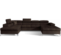 Rohová sedací souprava ve tvaru U EDUARDO, Monolit 29 levá