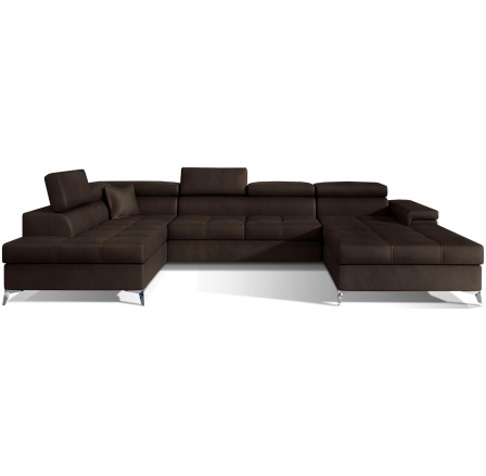 Rohová sedací souprava ve tvaru U EDUARDO, Monolit 29 levá