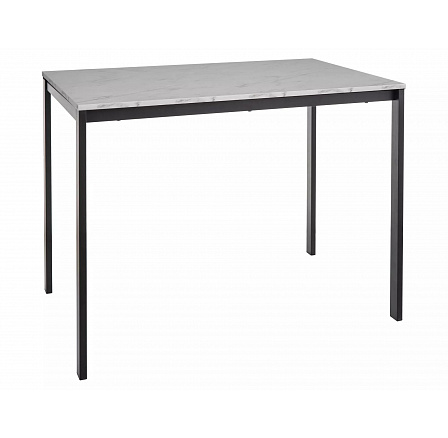 Jídelní stůl MARIO, Efekt bílého mramoru/Černá Jídelní stůl MARIO, Efekt bílého mramoru/Černá