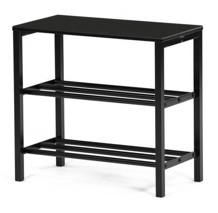 Botník, kov, černá, 83168-42 BK Botník, kov, černá, 83168-42 BK