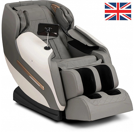 Masážní křeslo VX MAX Šedá Ekokůže Anglické Menu