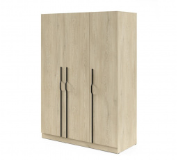 Skříň BRAGA 2 s kovovými madly dub cremona