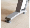 Rohové nohy stolu Office 438 silver grey