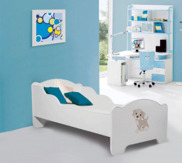 Postel s matrací AMADIS DOG 140x70 Bílá