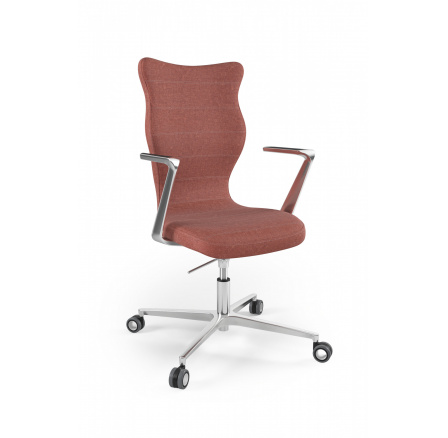 Židle kancelářská otočná KYLIE PLUS , leštěná Palladium 02 velikost 7