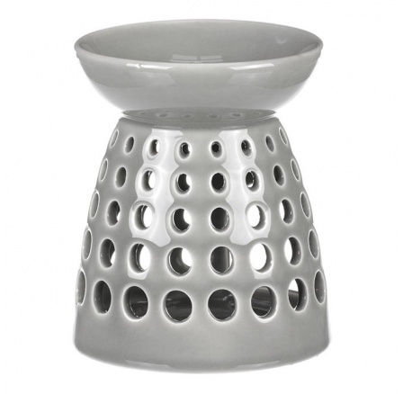 Aromalampa porcelánová, šedá barva