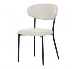 Jídelní židle, béžová, látka bouclé, CT-W1021 CRM2