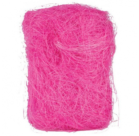 Sisálové vlákno - 50g, baleno v polybagu, růžové