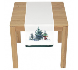 Běhoun - vánoční motiv, 100 % polyester, 40 x 150 cm