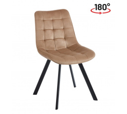 Židle velvet cappuccino KO265-FXJG